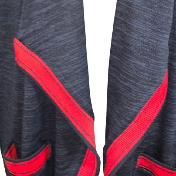 Talbots Women's Navy and Red Open Front Waterfall Cardigan Plus Size 2X - Picture 3 of 9